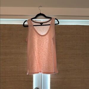 Nautica Orange Tank Top with Rounded Neckline